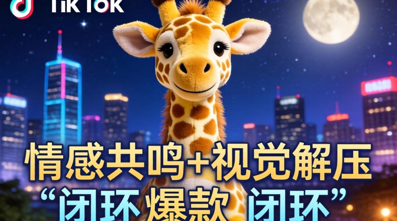 TikTok长颈鹿玩偶怎么玩