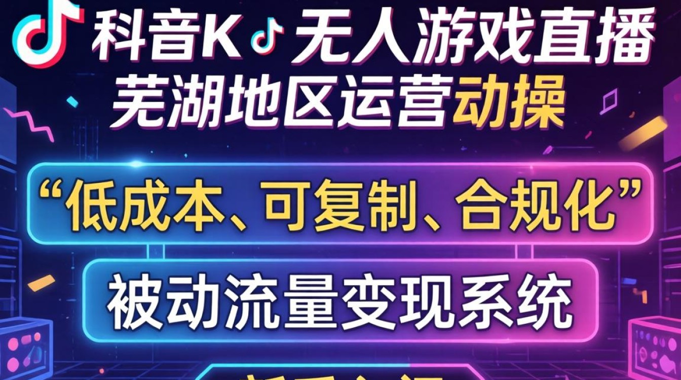 芜湖TikTok无人游戏直播怎么做,新手入门运营实操教程 芜湖TikTok无人游戏直播怎么做