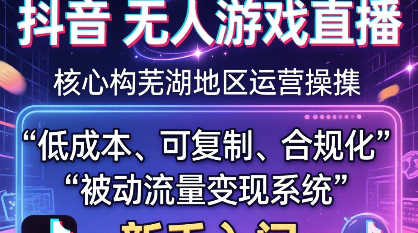 芜湖TikTok无人游戏直播怎么做,新手入门运营实操教程 芜湖TikTok无人游戏直播怎么做