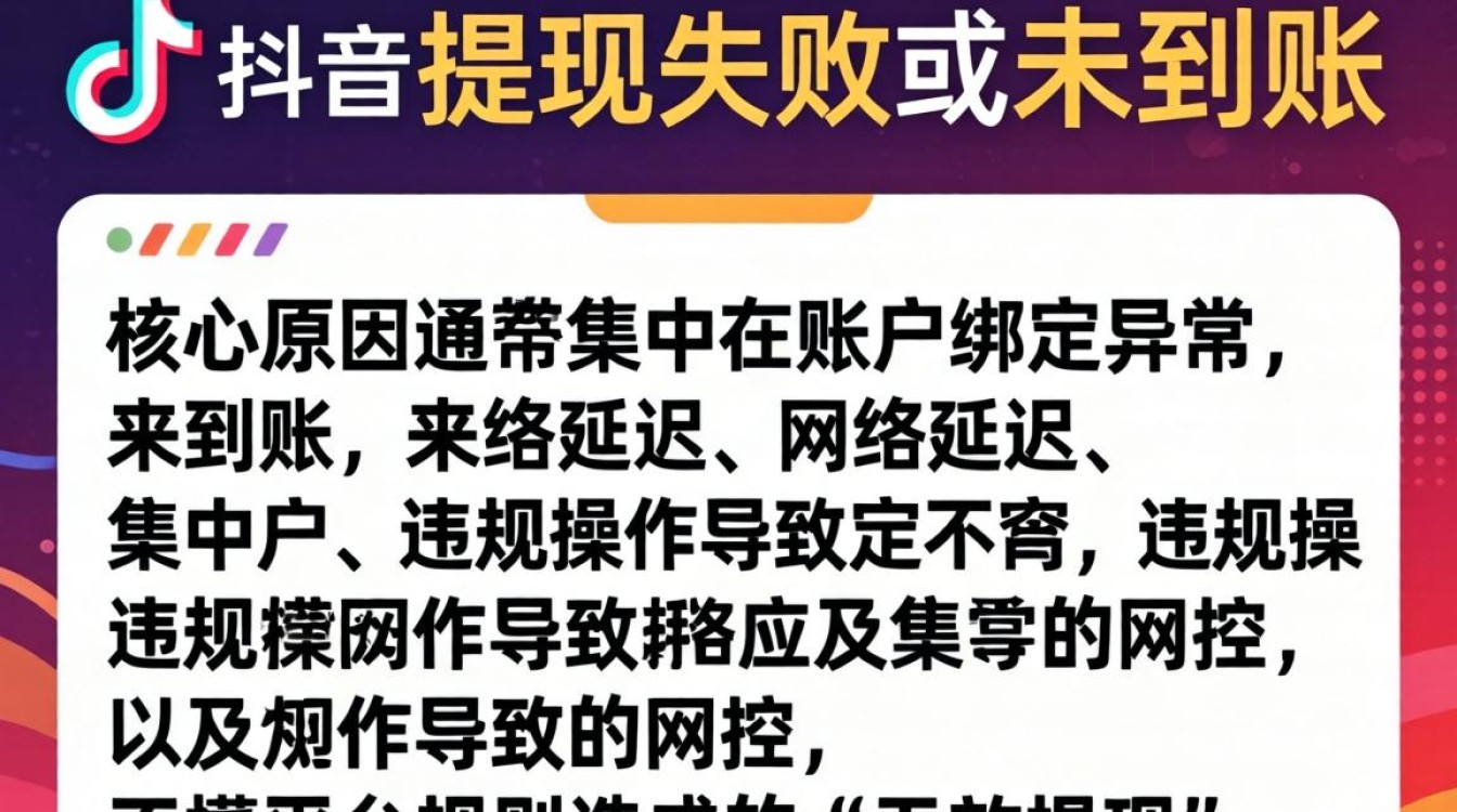 提现失败原因及解决方法