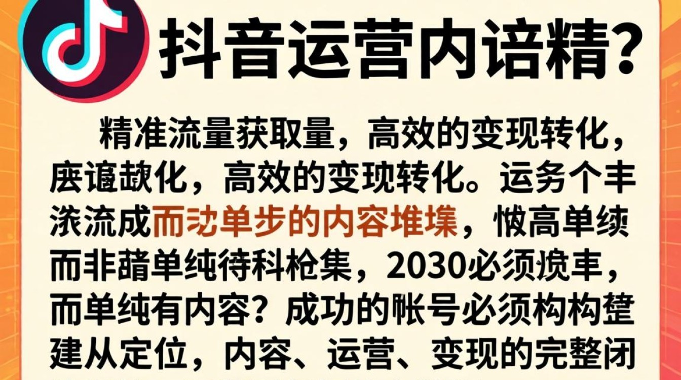 抖音运营规划完整版怎么做