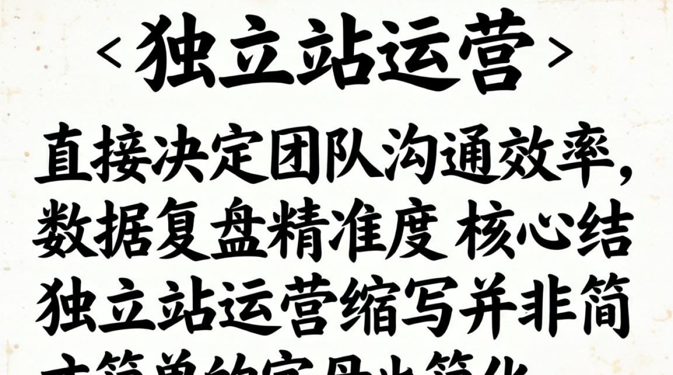 独立站运营常用英文缩写大全