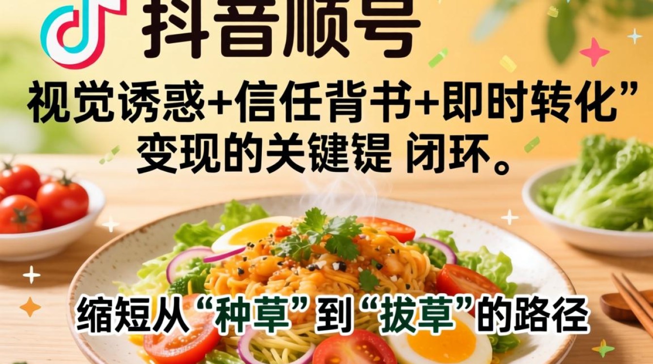 抖音食品运营账号如何变现