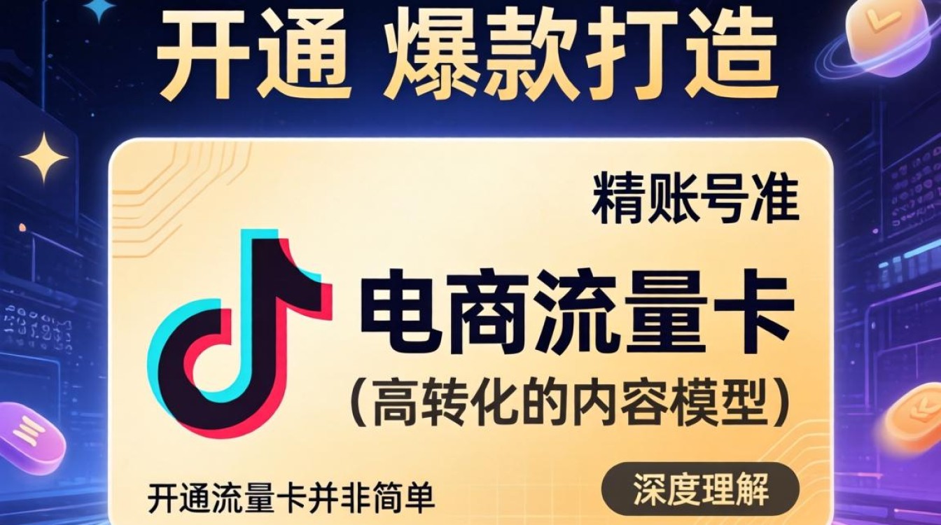 抖音怎么开通电商流量卡