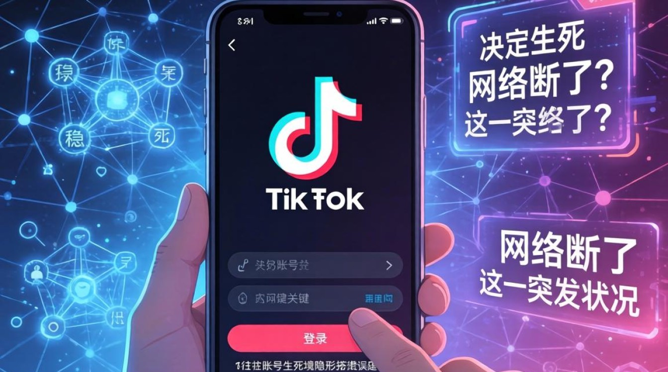 视频剪辑时tiktok登录网络断了怎么办