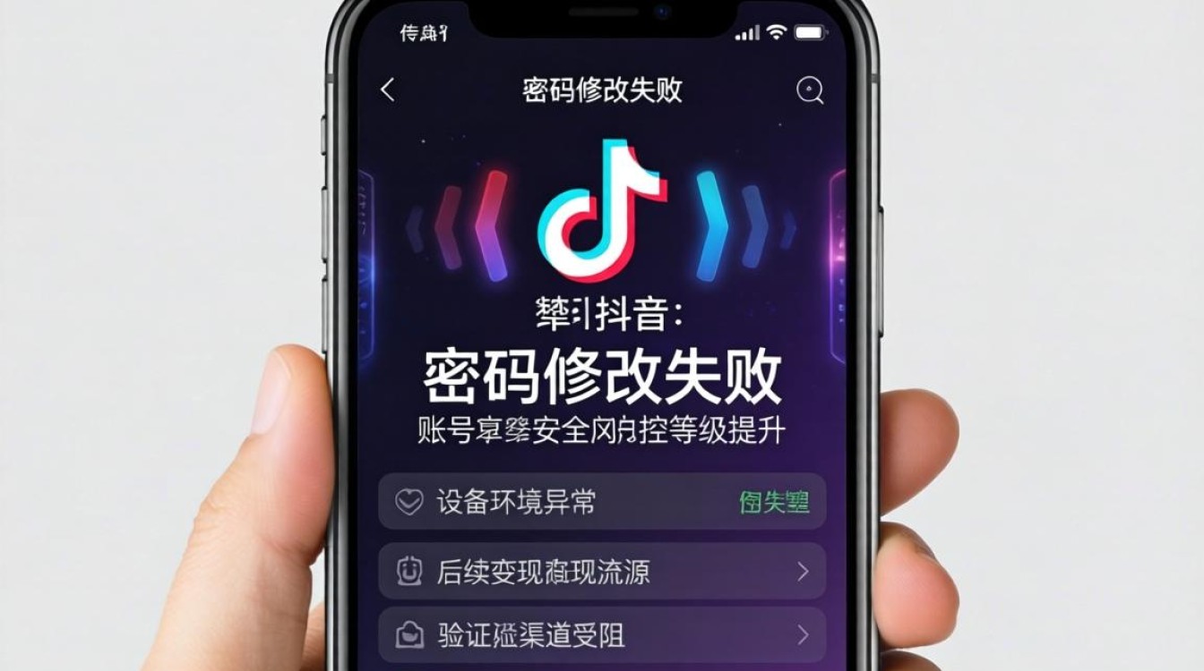 抖音密码修改失败的原因有哪些