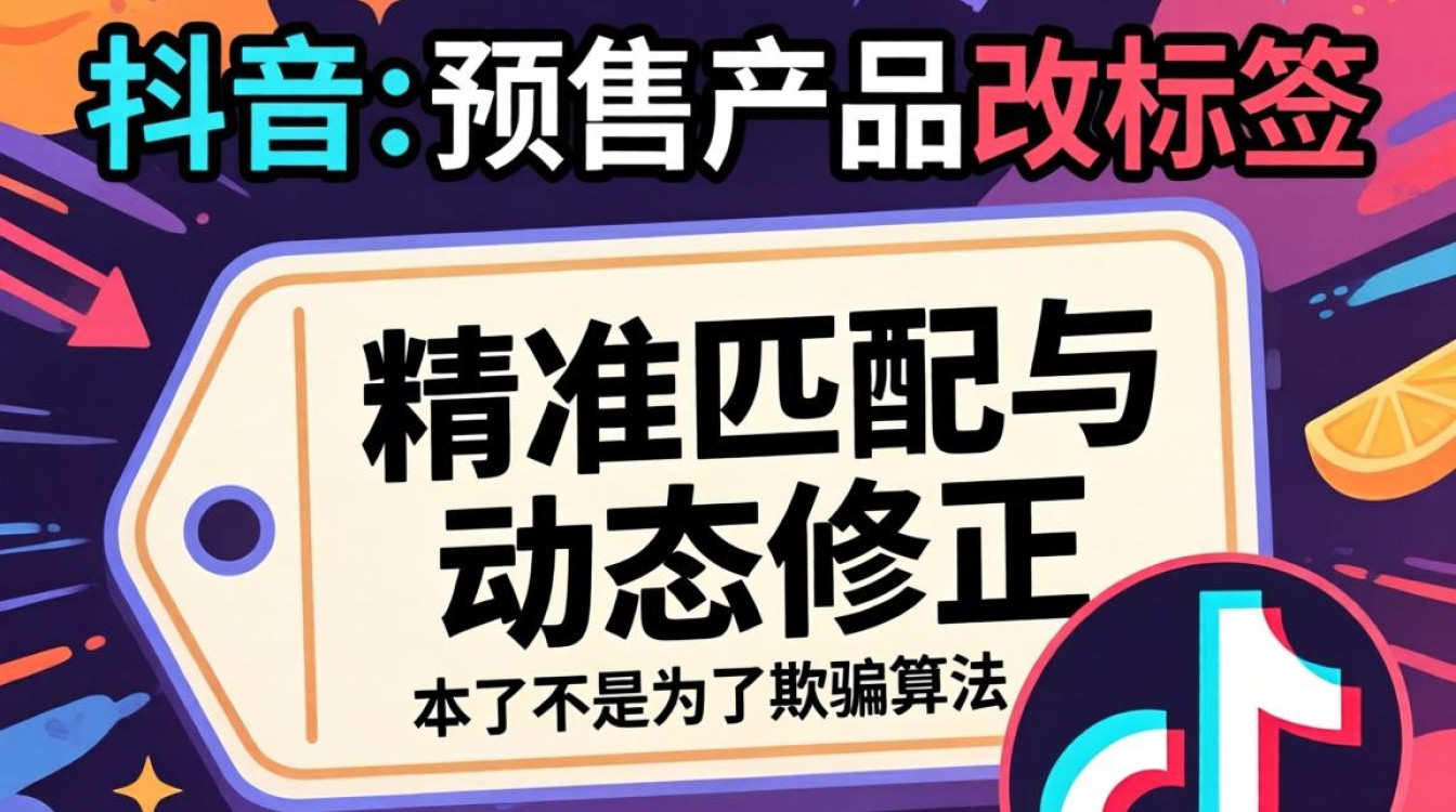 抖音预售产品怎么改标签