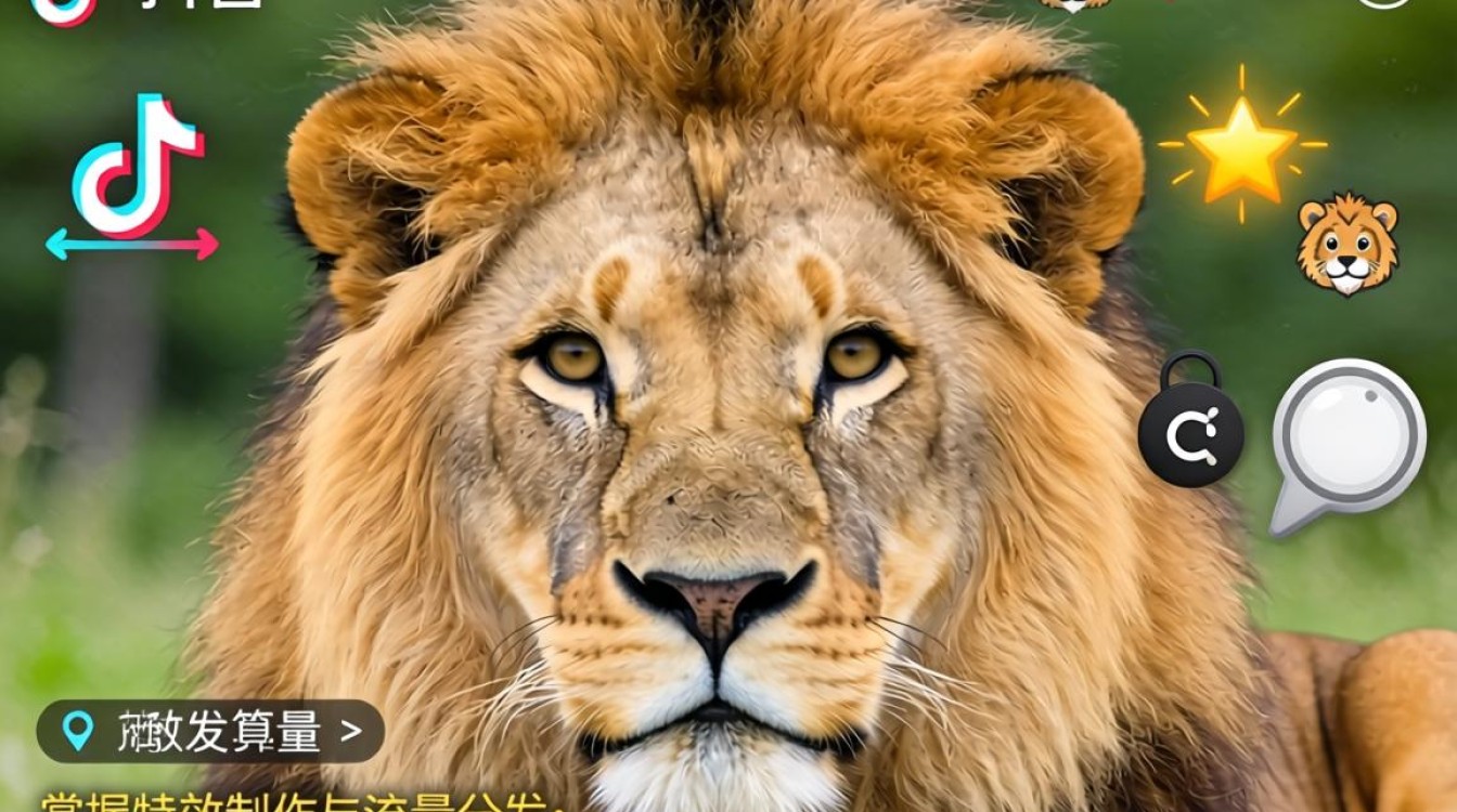 抖音里狮子特效怎么弄