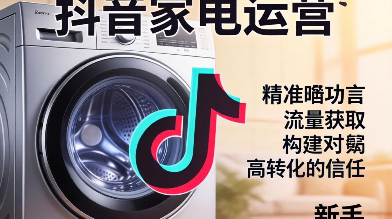 抖音家电运营新手入门到变现实操指南