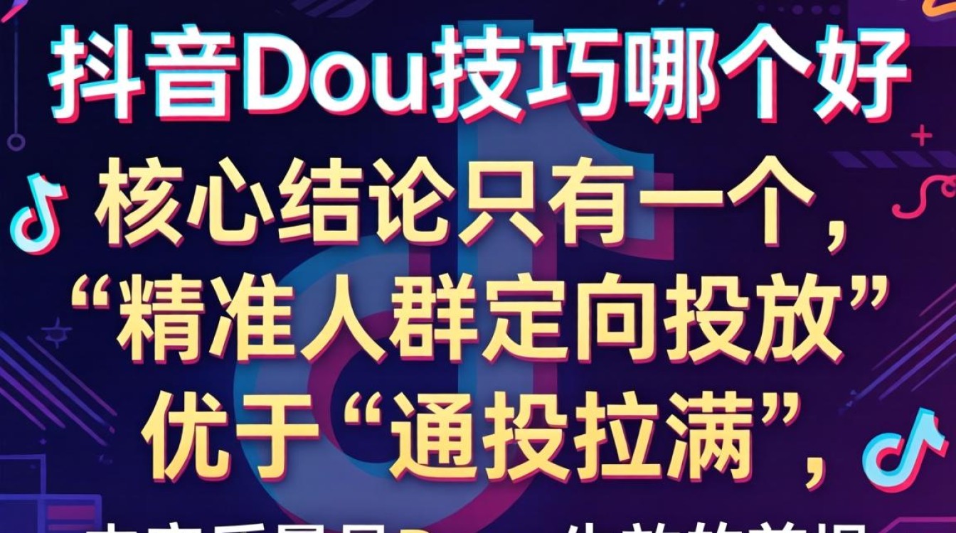 抖音dou 投放技巧有哪些