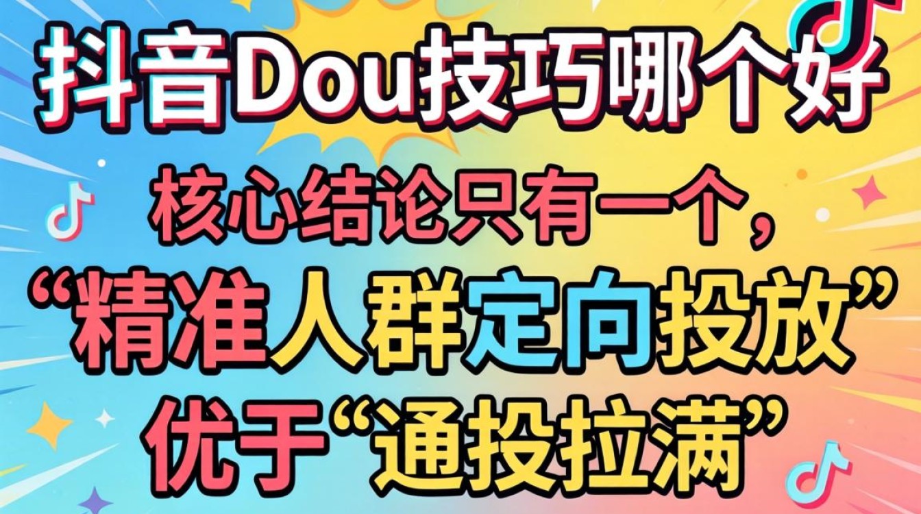 抖音dou 投放技巧有哪些