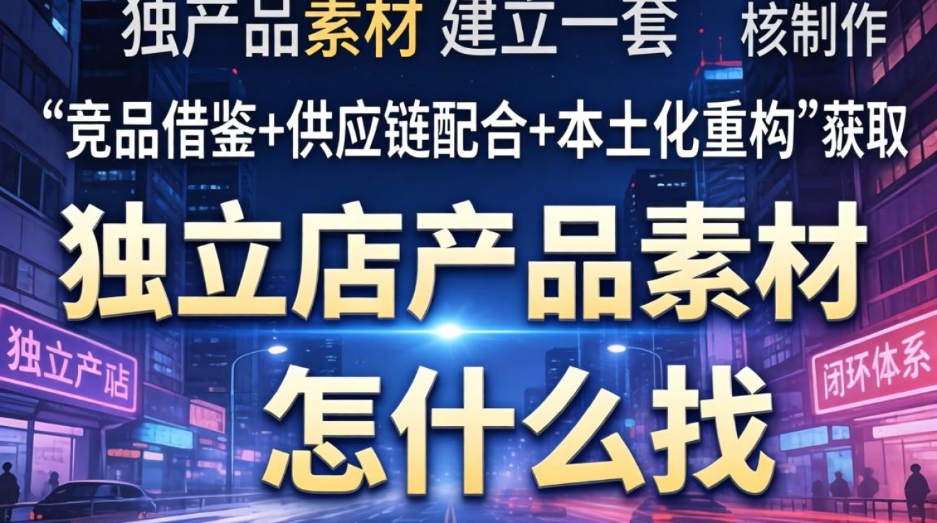 独立站产品素材怎么找