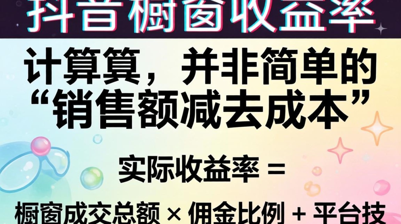 抖音橱窗怎么算收益率?抖音橱窗收益如何提现 抖音橱窗怎么算收益率