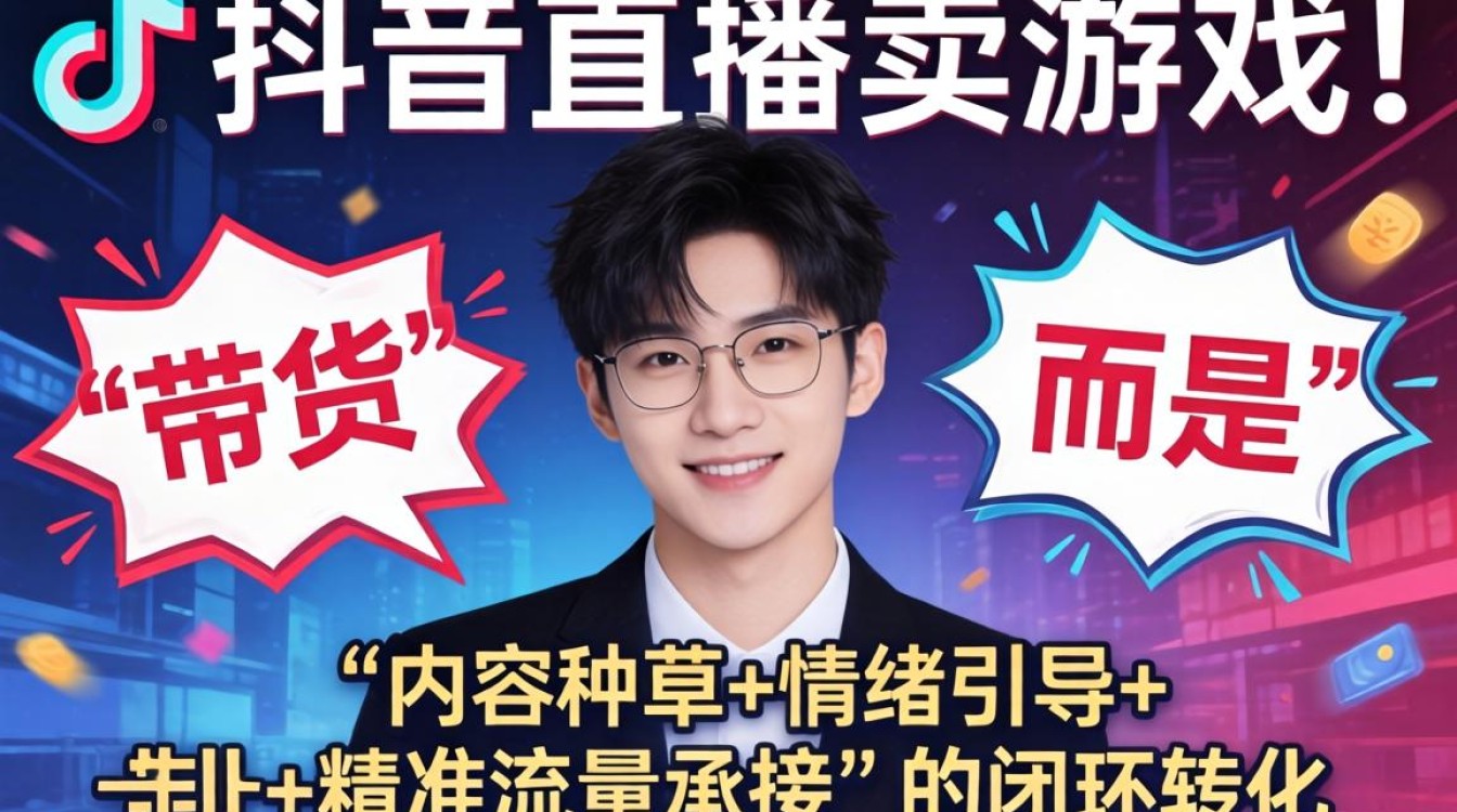 抖音游戏直播带货怎么赚钱