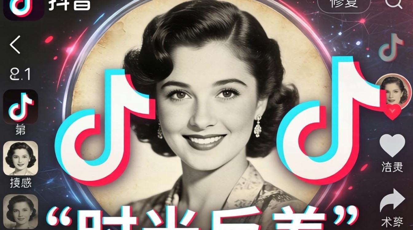 旧照片怎么做成抖音头像