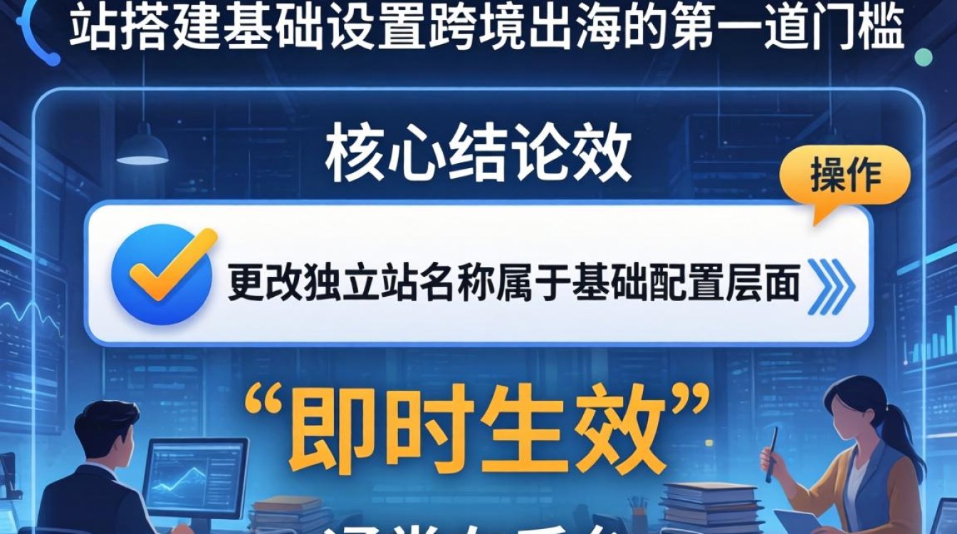 独立站名称怎么更改啊