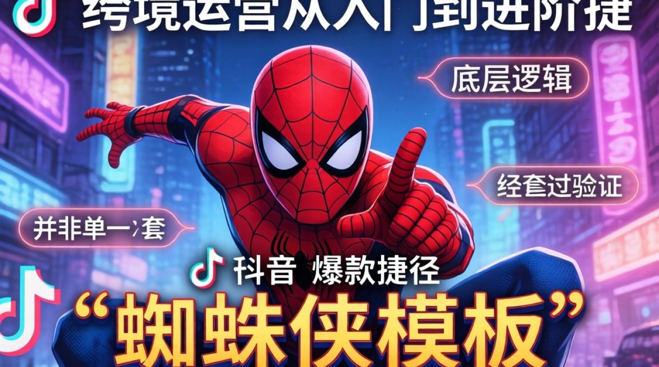 TikTok蜘蛛侠模板怎么用?跨境运营从入门到进阶教程 TikTok蜘蛛侠模板怎么用