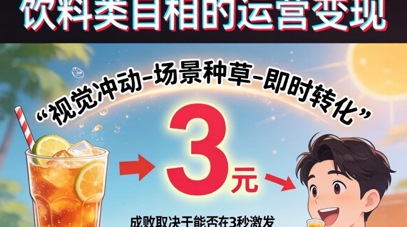 抖音饮料运营变现方法