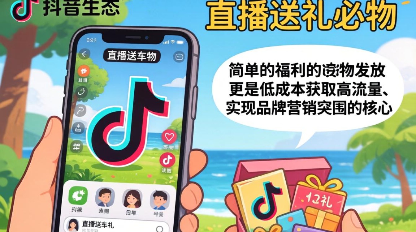 抖音里怎么直播送东西的