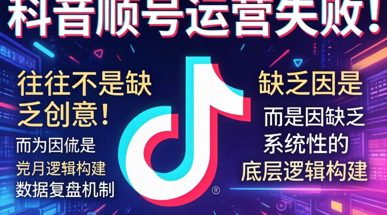 抖音失败案例账号运营从入门到精通,为什么你的账号做不起来? 抖音失败案例账号运营从入门到精通