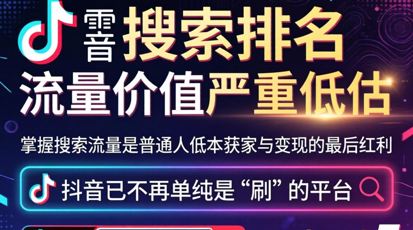 抖音搜索排名怎么做?抖音搜索排名新手入门到变现实操指南 抖音搜索排名新手入门到变现实操指南