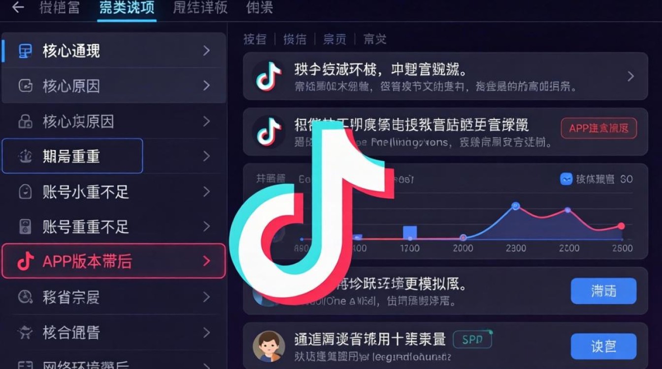 TikTok设置页面没有类目怎么办