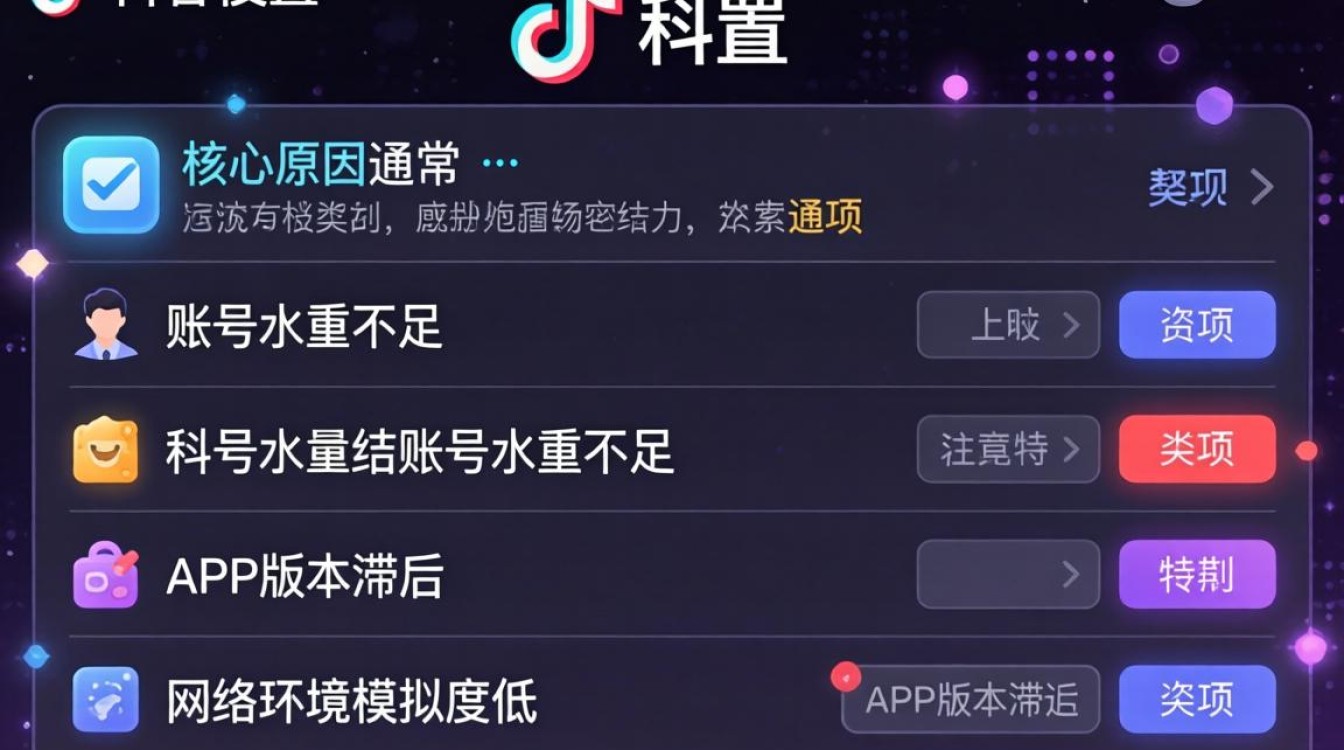 TikTok设置页面没有类目怎么办