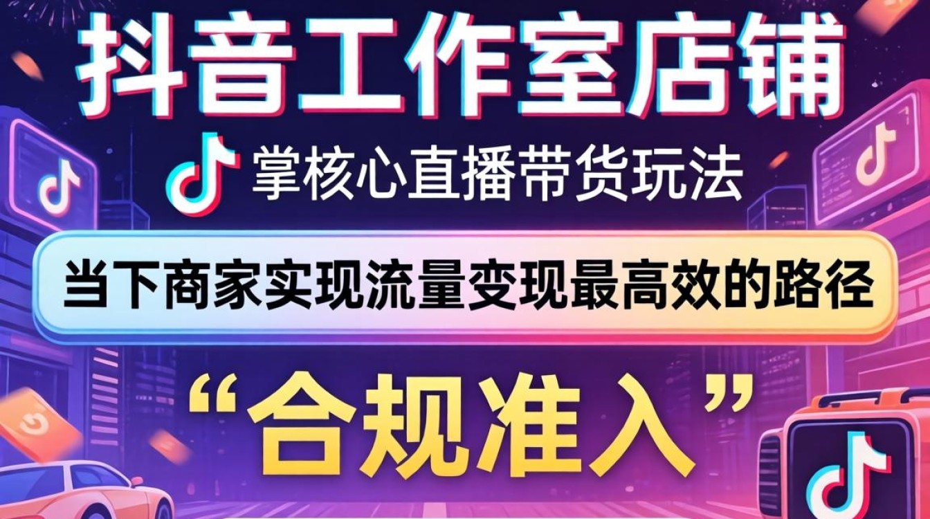 怎么注册抖音工作室店铺?直播带货玩法与技巧详解 怎么注册抖音工作室店铺