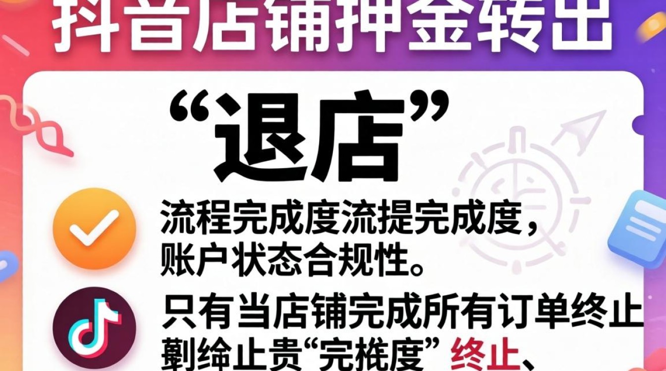 抖音小店保证金退回流程详解