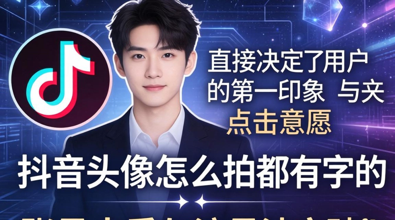 抖音头像怎么拍都有字的