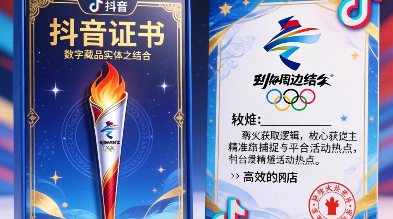 抖音冬奥火炬证书怎么弄