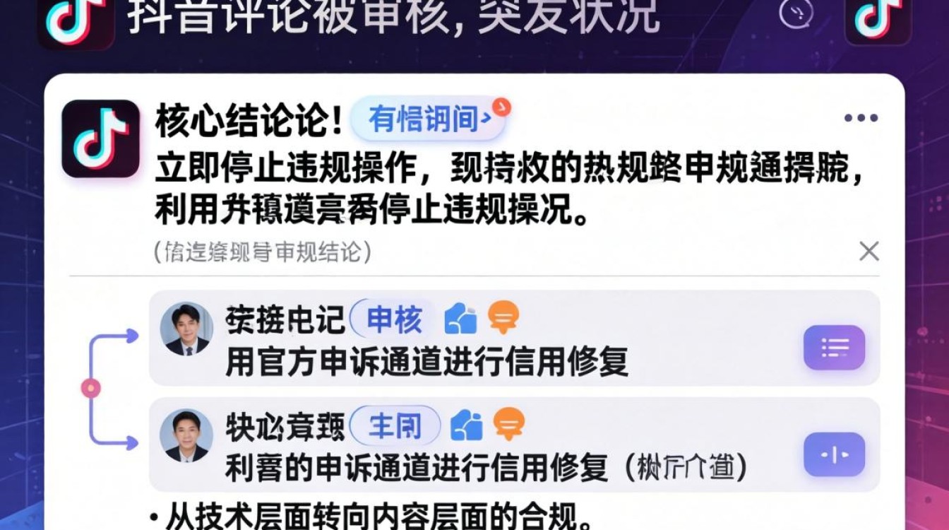 抖音评论被审核怎么办