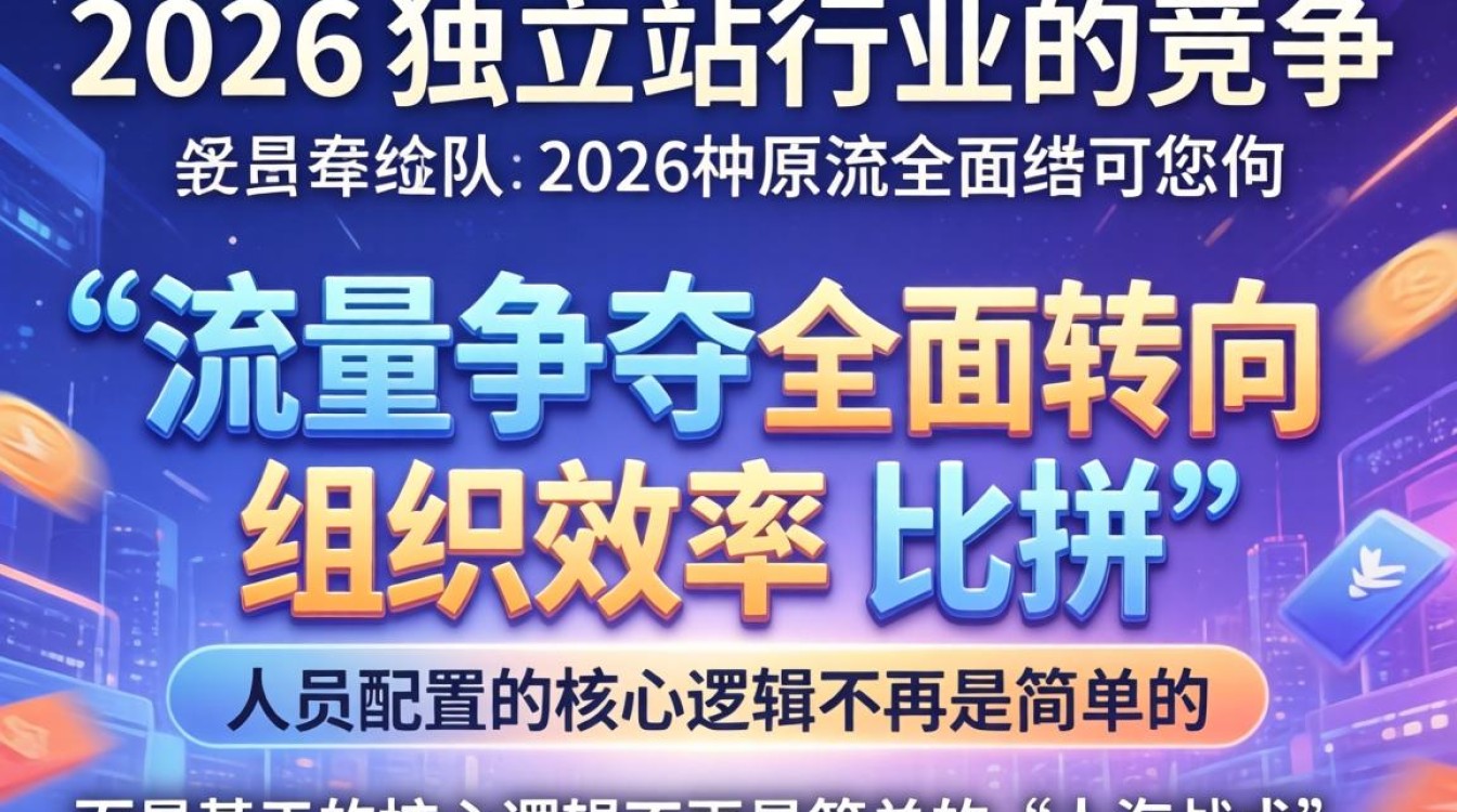 2026年独立站团队人员配置方案