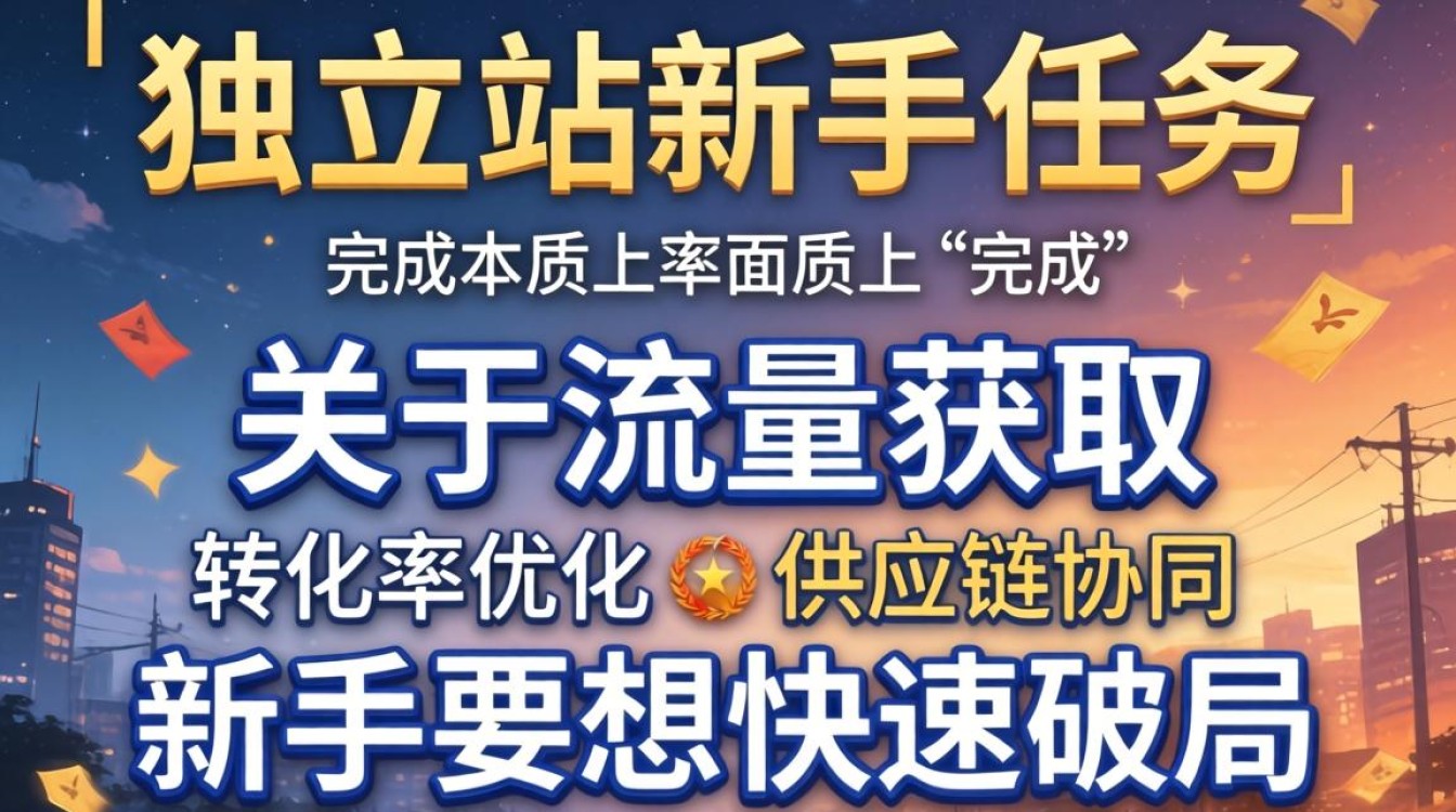 独立站新手任务怎么完成