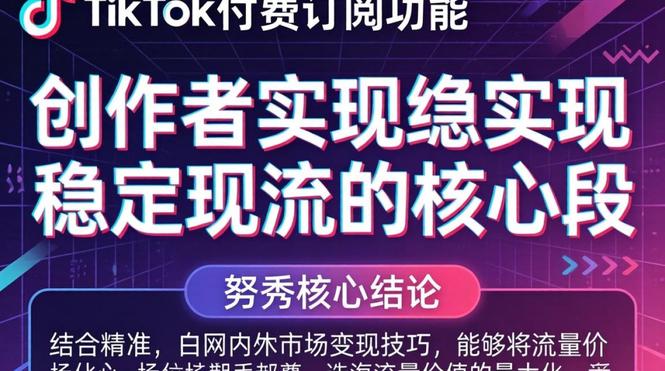 TikTok付费订阅怎么开通