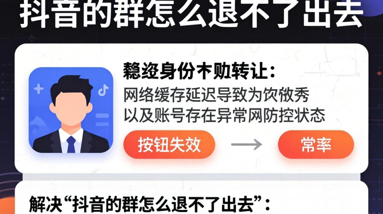 抖音群为什么退不了怎么办
