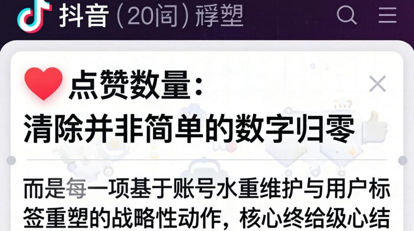 抖音号怎么清除点赞数量