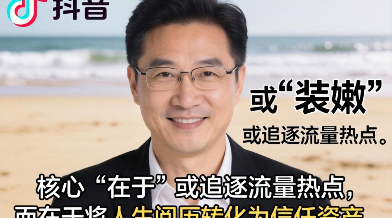 中年人抖音怎么拍好看?揭秘高级变现玩法突破增长瓶颈 揭秘高级变现玩法突破增长瓶颈