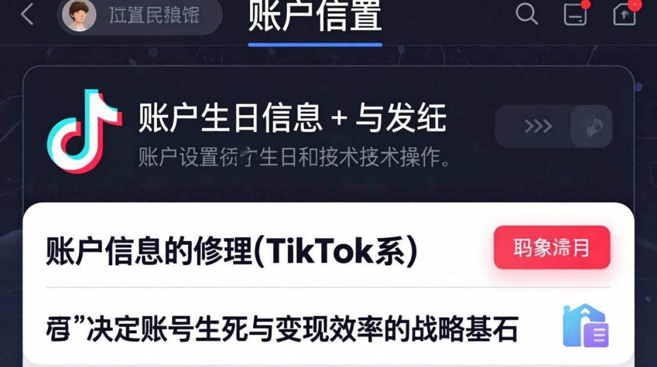 TikTok怎么改生日?海外市场变现技巧有哪些? TikTok怎么改生日
