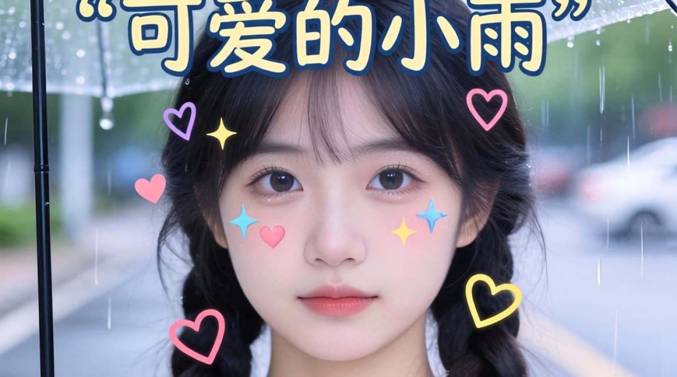 抖音号可爱的小雨怎么拍