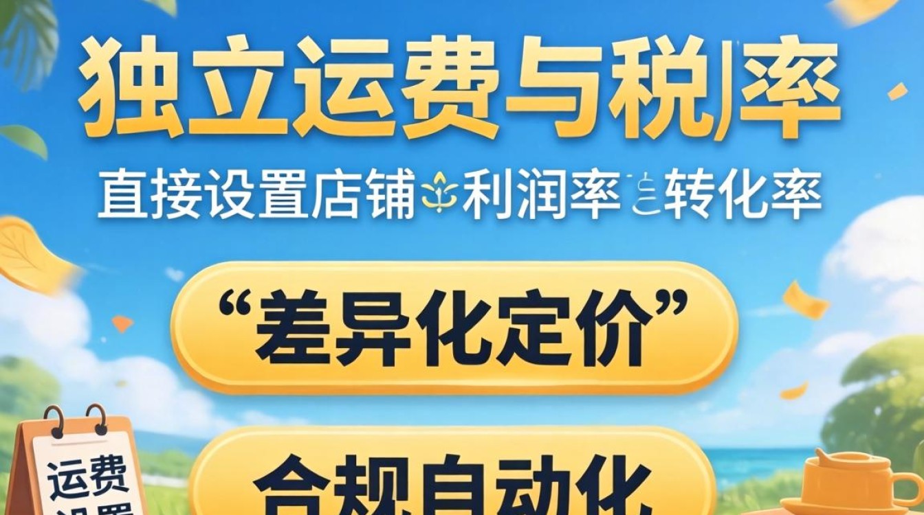 独立站运费税率怎么设置
