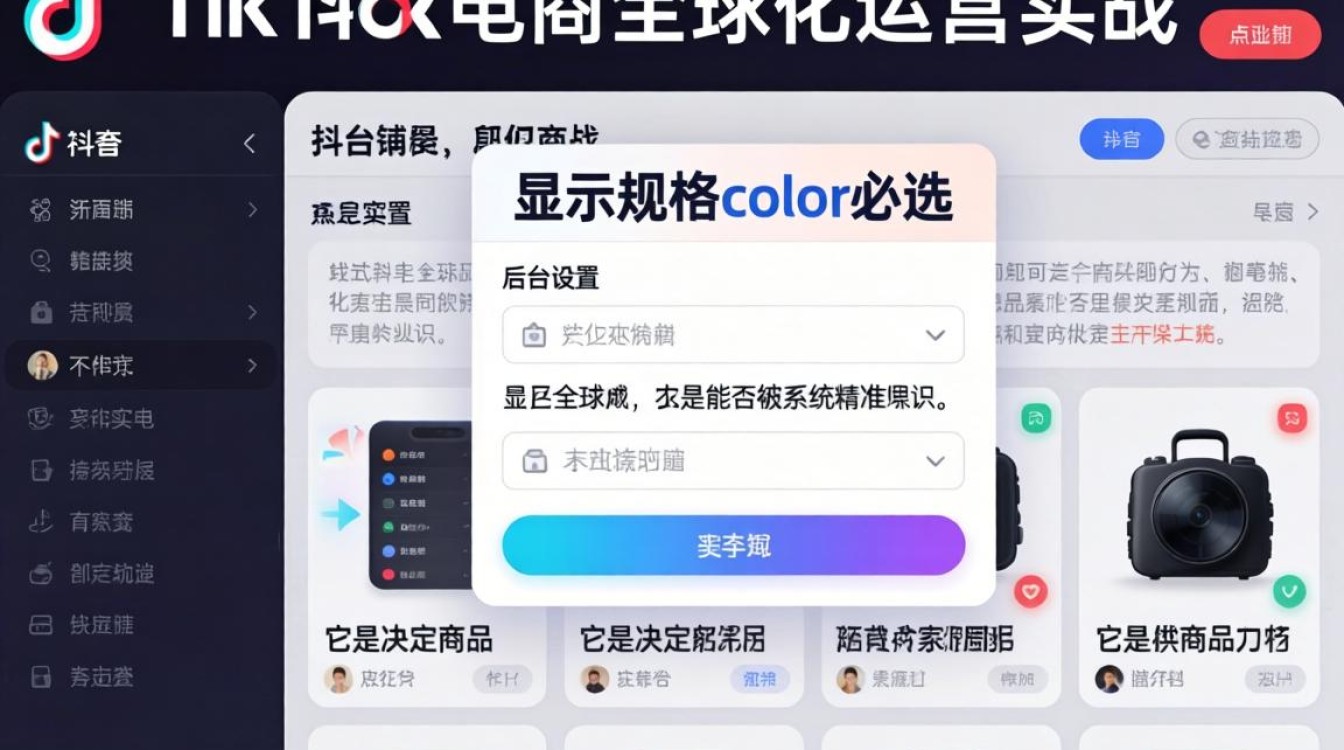 TikTok显示规格color必选怎么设置?全球化运营策略思维详解 TikTok显示规格color必选怎么设置