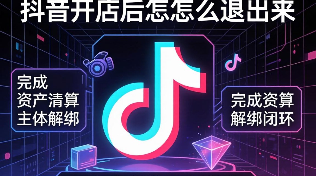 抖音开店后怎么退出来