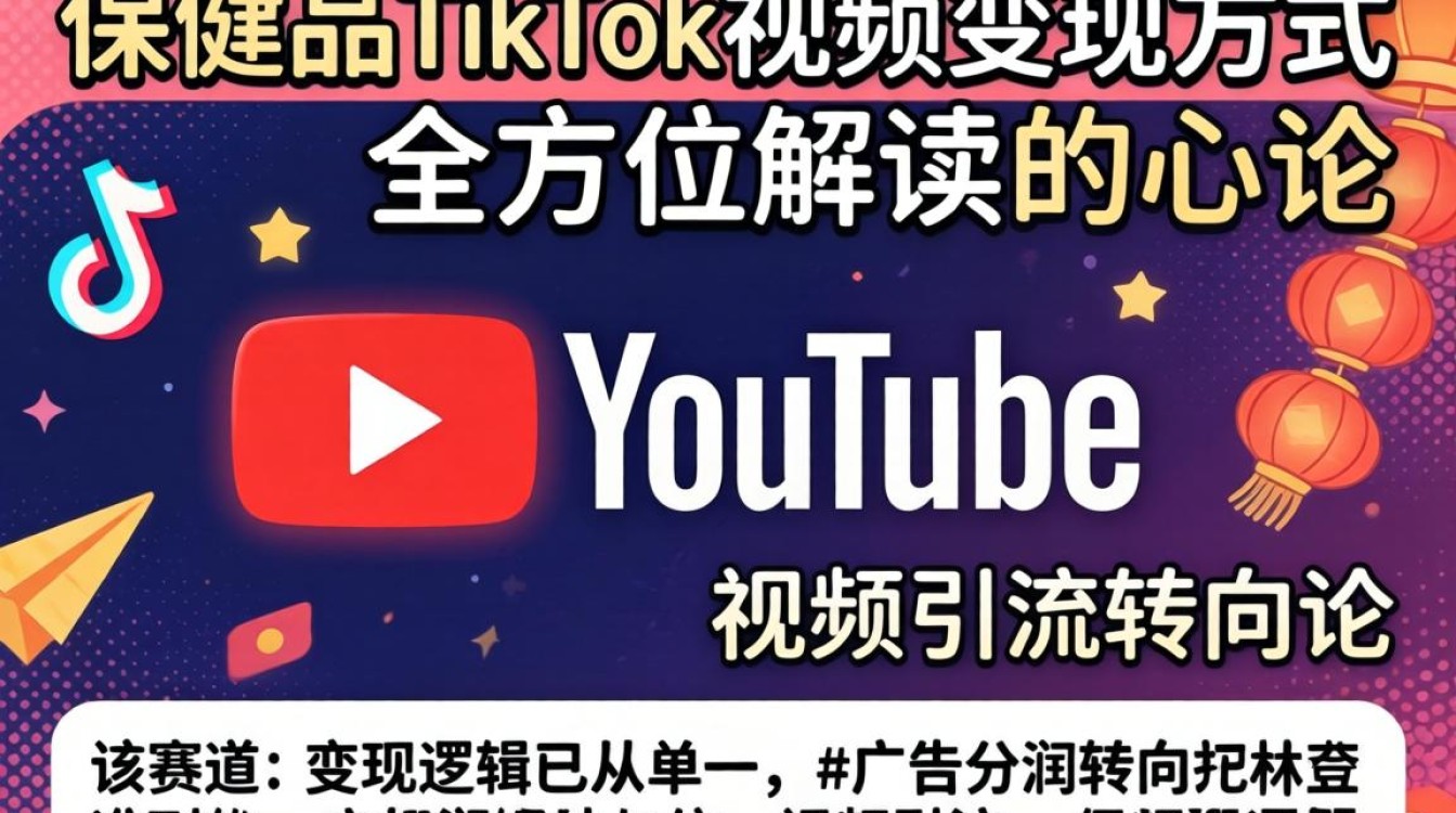 YouTube保健品tiktok视频如何变现