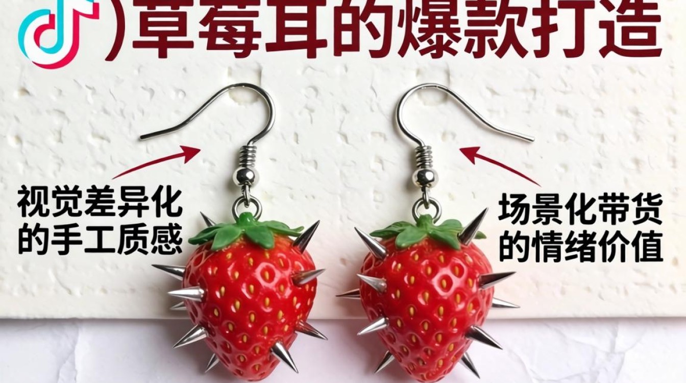 抖音小草莓耳环怎么绣的?小草莓耳环带货话术有哪些? 小草莓耳环带货话术有哪些
