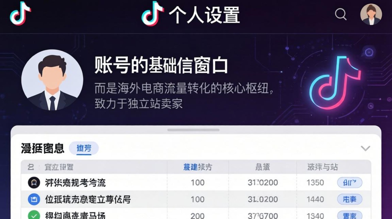 TikTok个人设置页面怎么找?独立站建站海外电商指南 TikTok个人设置页面怎么找