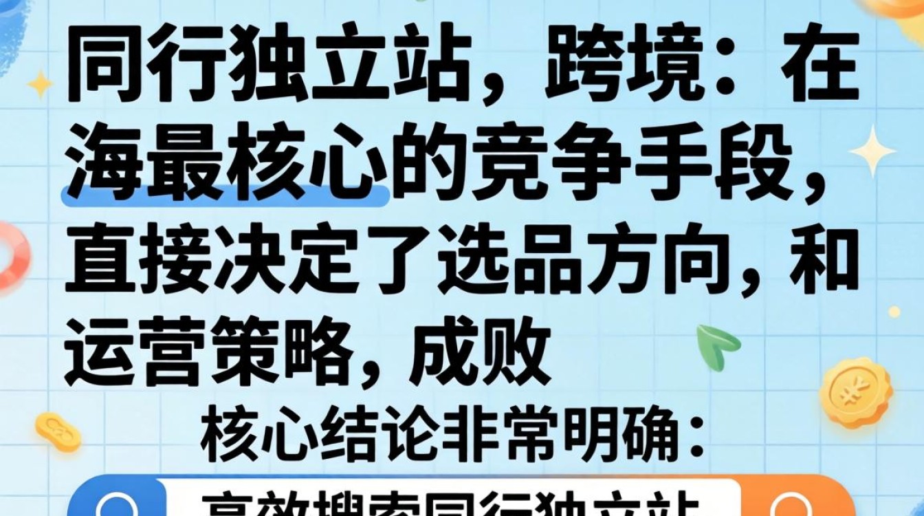 如何快速找到竞争对手独立站