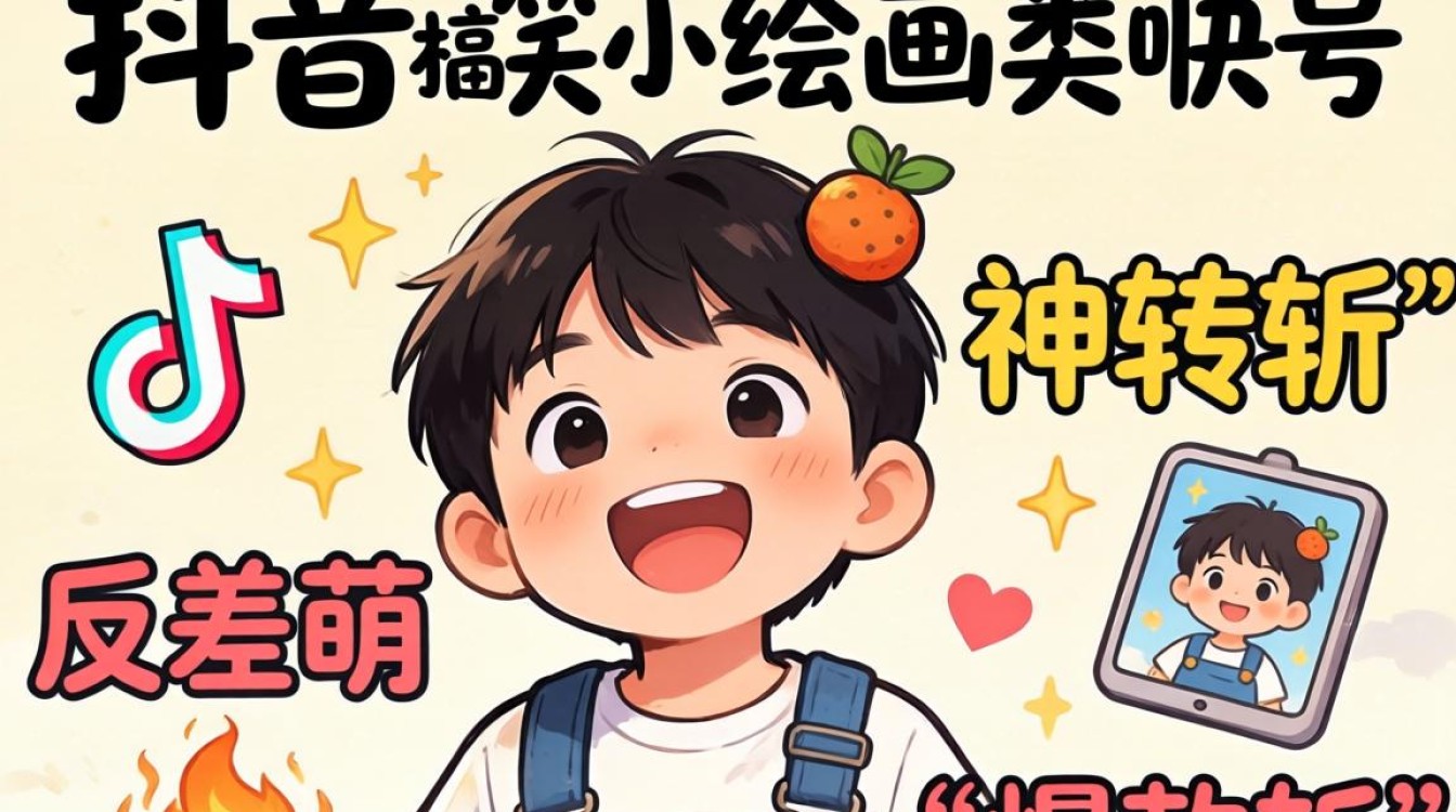 抖音搞笑小朋友怎么画的