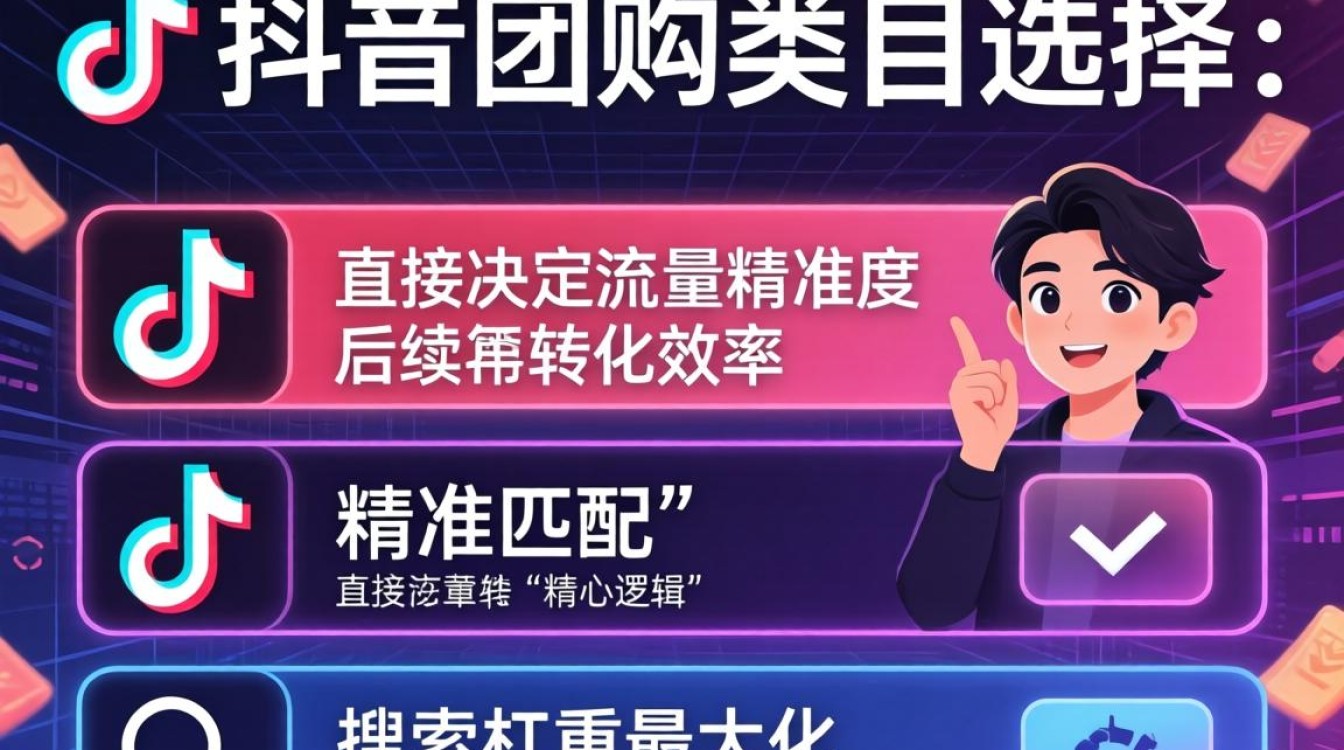 抖音团购类目选择技巧详解