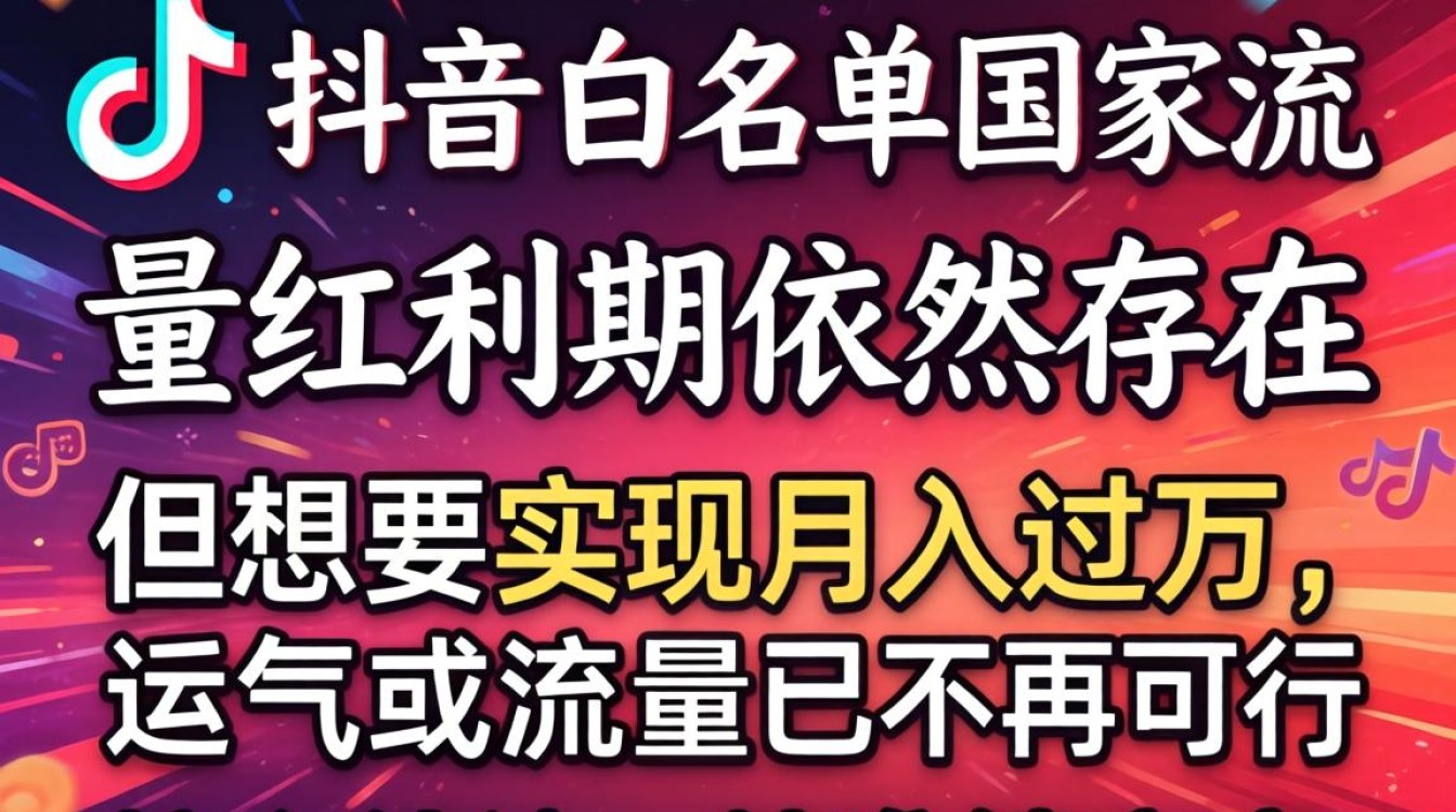 TikTok白名单国家有哪些?揭秘月入过万的变现技巧 TikTok白名单国家有哪些